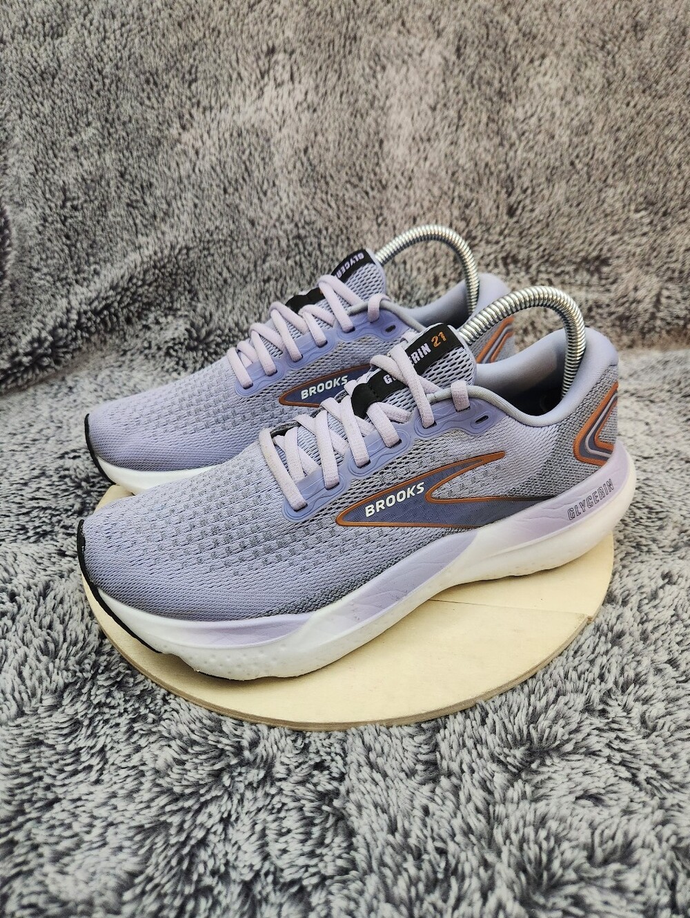 Brooks Glycerin GTS 21 Women's Size 9 Purple Running Shoes Sneakers - Picture 3 of 8